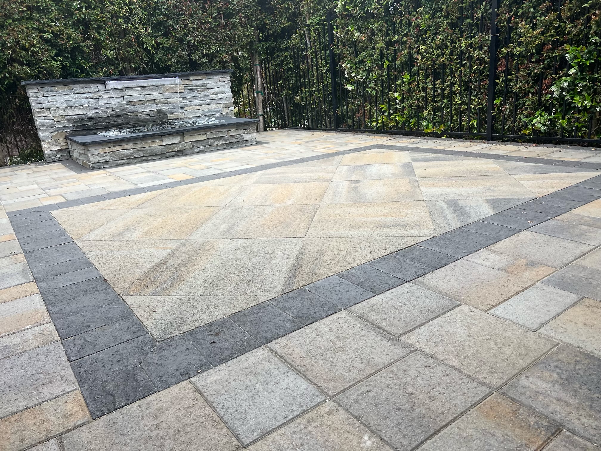 Backyard pavers